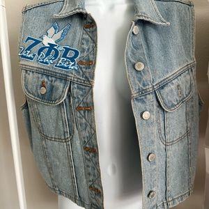 Zeta Phi Beta Sorority Denim Vest